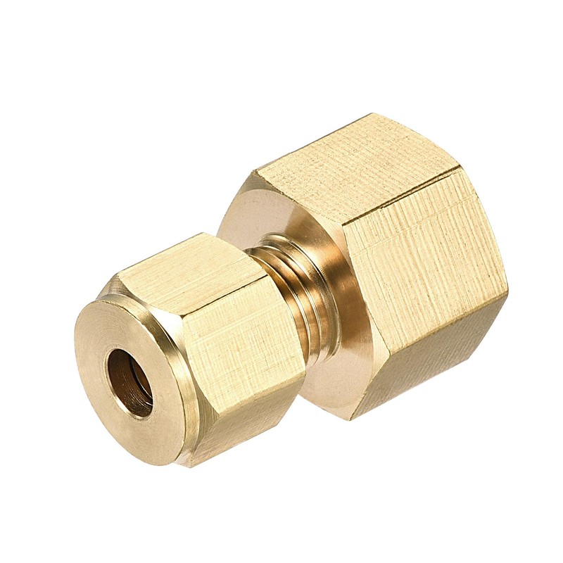 sourcing map Compression Tube Fitting G3/8 Female Thread x 6mm