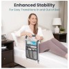Bed Rail Safety Bed Assist Rail for Adults Elderly w/Storage