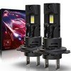 LIGHTENING DARK H7 Bulbs, +600% Brightness 6500K Xenon White 1:1