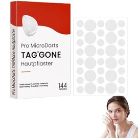 Pro MicroDarts TAG'Gone Hautpflaster, Nat√ºrlich Nano-Pickel Pflaster, Pickel Patch Micro Pickelpflaster, Anti-Akne-Pflaster zum Abdecken von Pickeln und Hautunreinheiten f√ºr Alle Hauttypen (1 Set)