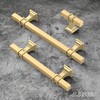 Alzassbg 10 Pack Gold Cabinet Knobs, 2 Inch(51mm) Diameter Cabinet