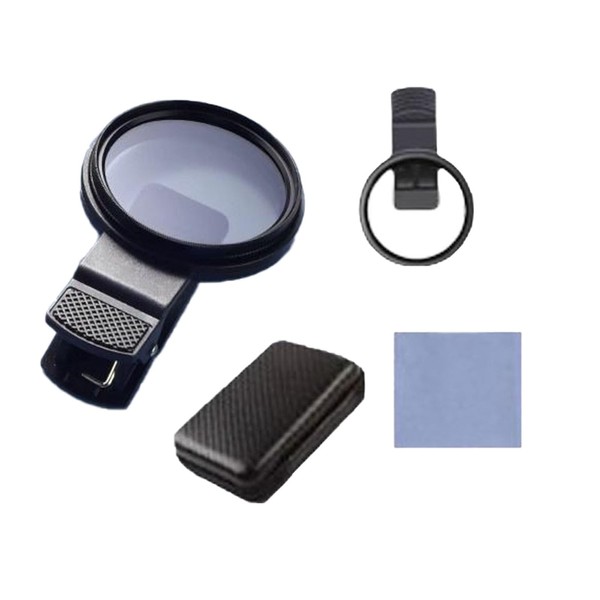 52mm Clip-On Cpl Phone Camera Lens Filter Kit, Circular Polarizer，Phone