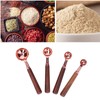 4pcs Rose Gold Measuring Cup with Scale Stainless Steel Measuring