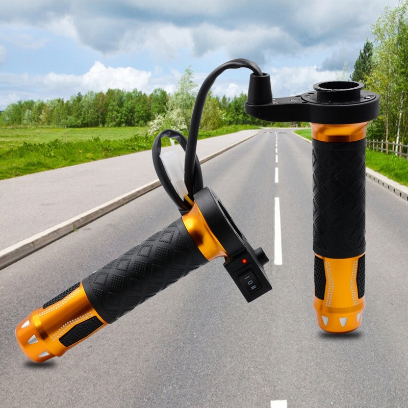12V Electric Motorcycle Handlebar Heated Grips Temperature Adjustable Electric Heated