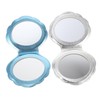 PACKOVE 2pcs Portable Double-Sided Makeup Mirror Handheld Travel Mirror Shell-Shaped