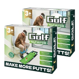 TIANSTIAL 2 Pack Prank Gift Boxes, Wrap the Actual Gifts with a Prank Empty Gag Box, Toilet Golf Game Facade, Funny Christmas Gag Presents Ideas for Dad Men Boyfriend