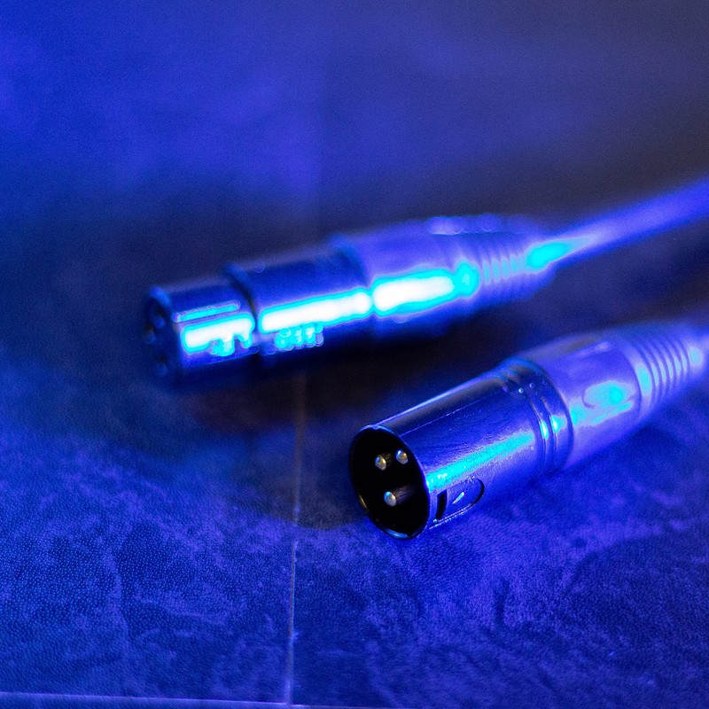 Plugger cable DMX XLR female 3b/male 3b 10 m black