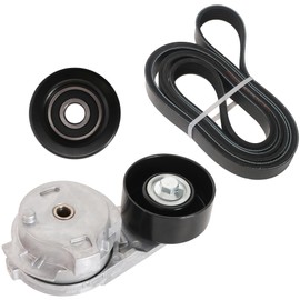 Drive Belt Tensioner Pulley Assembly Kit 38178 Fit for Chevy Trailblazer 04-09, Fit for GMC Envoy 04-09, Fit for Buick Rainier 04-07, Fit for Isuzu Ascender 2004-2008, 4.2L L6, #12573024 89269