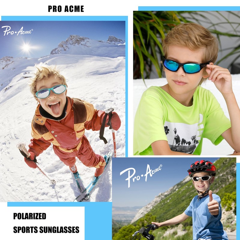 Pro Acme Kids Sunglasses Boys Girls Polarized Sports Sunglasses Flexible