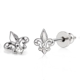 Limerencia F136 Pure Titanium Hypoallergenic Implant Grade Studs, G23 Small Dainty Cubic Zirconia Earrings for Women's Sensitive Ears, 11mm, Titanium, No Gemstone