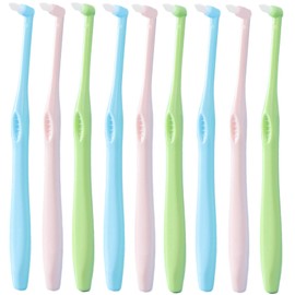 EUDUQ 9 Stück Tuft Zahnbürste,Einbüschelzahnbürste Getuftet Bürste Einzeln verpackte Zahnbürste Weich Büschelzahnbürste Kleine Trimm Zahnbürste für Zahnspangen und Zahnlücke Detail Reinigung