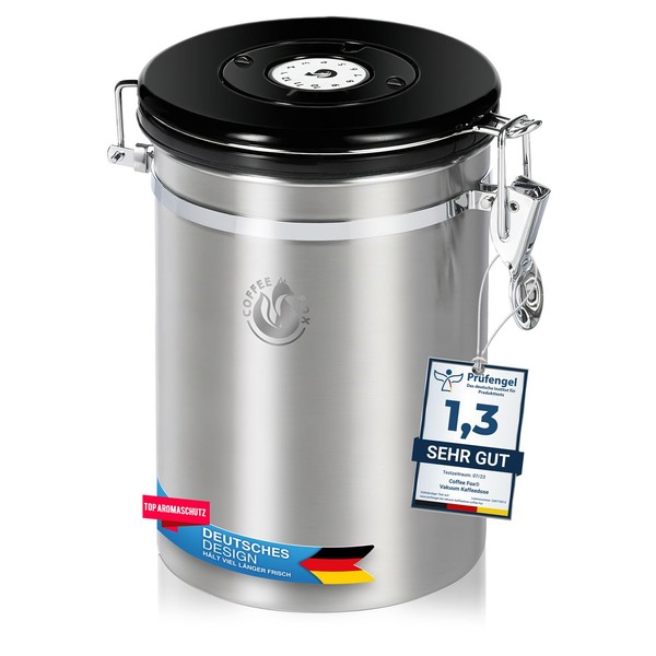 Vacuum Coffee Jar, Tea Storage Container, Storage Container, Vacuum Container with Aroma Lid, Airtight