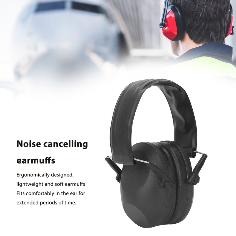 Noise Reduction Safety Ear Muffs Hearing Protection Earmuffs Foldable Sound