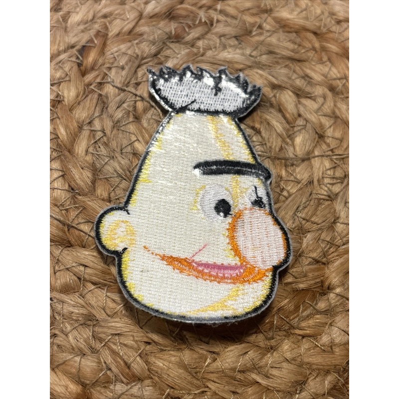 Sesame Street cartoon EMBROIDERED PATCH rare 90s Vtg Hat Iron