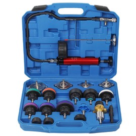 Wenzhon Radiator Pressure Tester Kit, Coolant Pressure Tester and Vacuum Refill Kit for Automotive Cooling System Water Tank Leakage Detection (Universal Fit 20PCS)