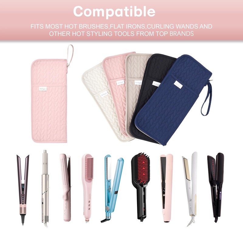 KarSyon Hot Tools Organizer Heat Resistant Mat Case Hair Tools