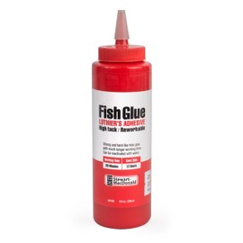StewMac Fish Glue – High Strength Woodworking Adhesive with Long Working Time – Non-Toxic Ready-to-Use – 8 oz Bottle | Luthier's Adhesive | High Tack | Reworkable