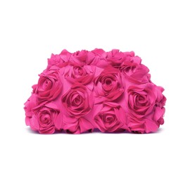 OOAAVVJL Evening Bag for Women, 3D Flower Wedding Evening Handbags Bride Floral Clutch Purse