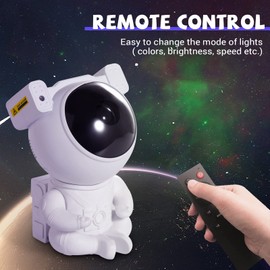 AGM Astronaut Galaxy Projector, Sky Projector Galaxy Nebula Star Night Light Projection Lamp, with Timer and Remote Control, for Room Decor Birthday Christmas Gift for Kids Adults