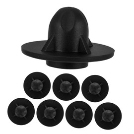 DECHOUS 8pcs Black Chair Foot Pads Outdoor Folding Chair Leg Floor Protectors Sinking Weatherproof Caps for Camping Backyard Patio Stability