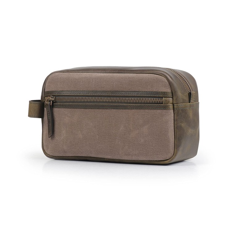 Londo Genuine Leather Travel Toiletry, Makeup, Shaving Organizer Bag -
