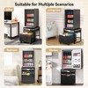 TC-HOMENY Mini Fridge Stand with Storage Drawer, 300 lb Load