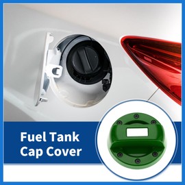 VekAuto Metal Plastic Gas Fuel Tank Cap Cover Trim Sticker Green Fit for Suzuki Jimny - Pack of 1 Auto Accessories