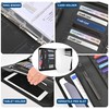 Sbrinnaliao 3-Ring Padfolio Portfolio Binder Organizer,PU Leather Folder Binder Business