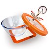 BACOENG 2.8 Quart Vacuum Chamber, Pyrex Glass Degassing Chamber Kit