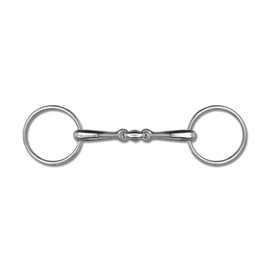 WALDHAUSEN Double Jointed Solid Snaffle Bit
