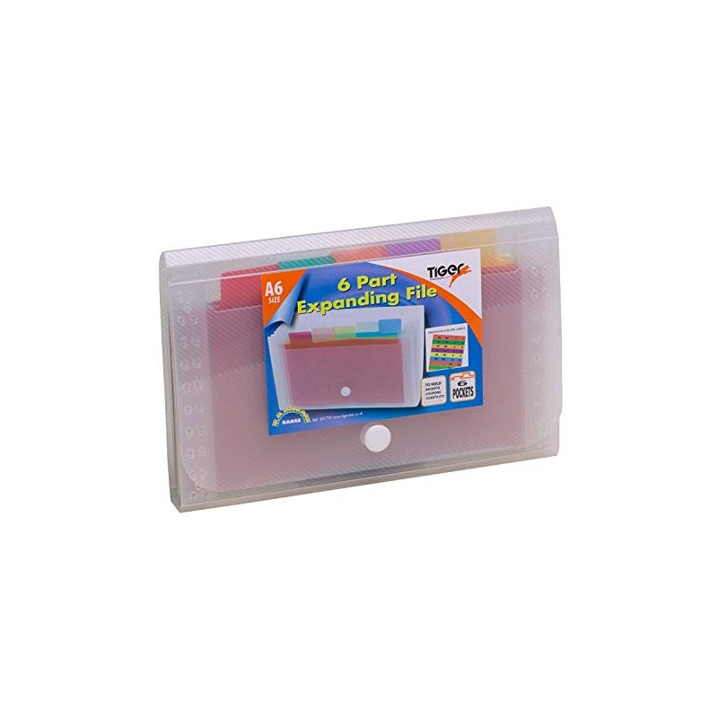 3XA6 Small Expanding 6 Part Expanding File Folder Stud Wallet