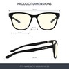 GUNNAR Gaming Glasses - Berkeley Onyx Clear Lens - Blue