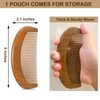 Moreinday Wooden Comb for Men, Wooden Beard Comb, Fine Tooth