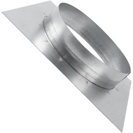 Vent Systems 6" Inch Duct Connector Flange with Square Spigot Wall Plate – Dryer Vent Adapter and Mounting Plate – Ideal for Seamless HVAC Ductwork Connections and Airflow Management