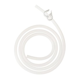 Purelife Enema Tubing- Pure Medical Grade Silicone Enema Hose/ Straight Nozzle/BPA Free