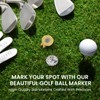 Amy Sport Golf Ball Marker with Magnetic Hat Clip Gold