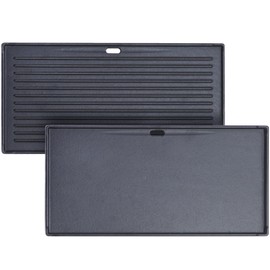 Nice Cooker 17" Reversible Cast Iron Griddle & Grill Pan - Stove Top Griddle with Ribbed/Smooth Surfaces, Fits Nice Cooker Grills 17 Inch