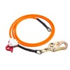 DorBuphan 1/2" x 8' Steel Core Flipline Kit, Adjustable Lanyard