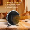 Comfort Zone Electric Retro Design Portable Ceramic Space Heater, Adjustable