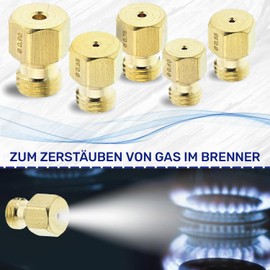 Set of 5 Nozzles 7MA Liquid Gas GPL for Gas Stove and Gas Oven Gas Nozzle for Ignis Guarantee 10 Years MONTERAL