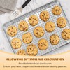 Stainless Steel Baking Sheet with Rack Set, E-far 12.4”x9.7” Cookie
