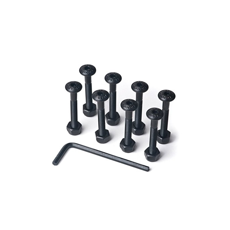 Loaded Boards Button Head Longboard Skateboard Hardware Bolt Pack w/Hex