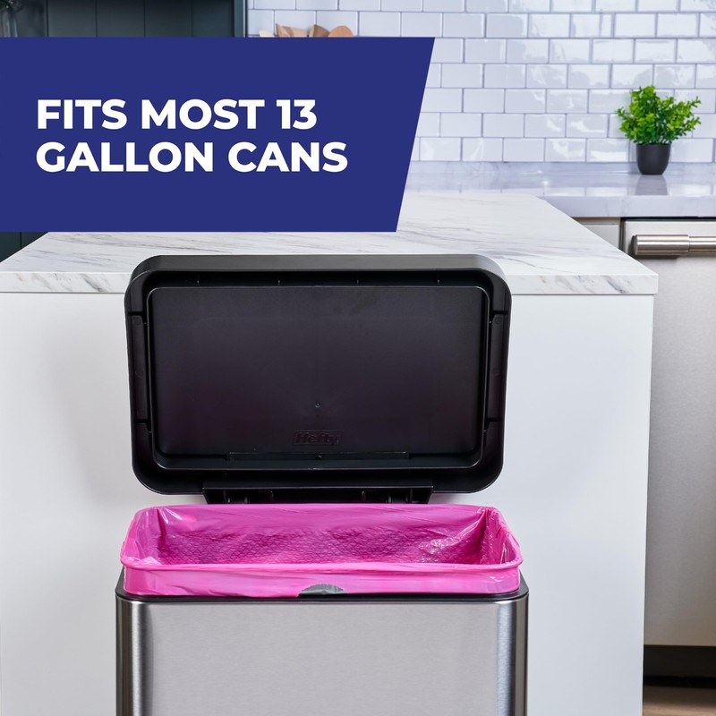 Hefty Ultra Strong 13 Gallon Trash Bags, Tall Kitchen Trash