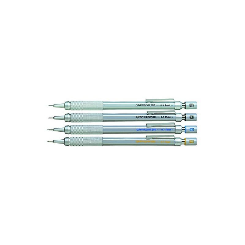 Pentel Graphgear 500 Pack of 12 Mechanical Pencils with Fixed