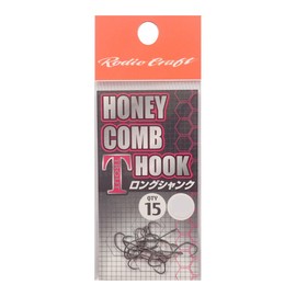Rodiocraft Honeycomb T Hook, Long Shank, 15 Pieces, #8 (Fluorine)