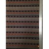 Navy & Brown Tribal Print on Stretch Lightweight ITY Knit
