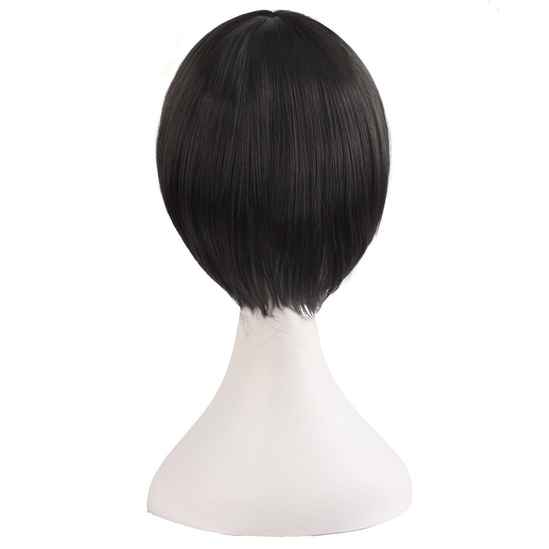 MapofBeauty 20"/50cm Double Tail Straight Hair Cosplay Wigs(Black)