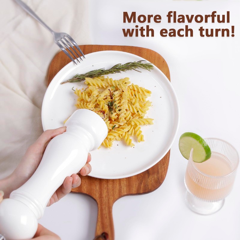 LHS Pepper Mill Grinder Salt Grinder, Arcylic Peppercorn Grinders with
