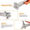 SnapFixMate Durable Stainless Steel Drywall Cutter with Hand Push -