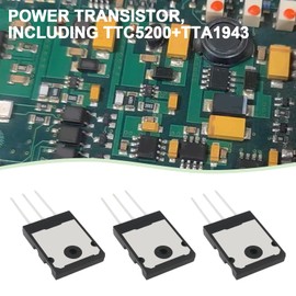 OTOTEC Pack of 6 Power Transistors TTC5200 + TTA1943 (Complementary Pair) Compatible with Toshiba TO3P NPN PNP Silicon Power Transistor for Audio Automotive and Industrial Control
